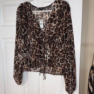 94 Leopard Print Women's Top